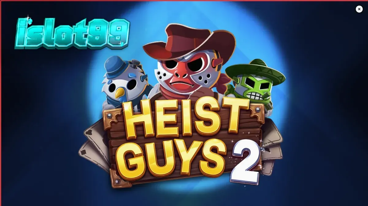 Tampilan visual slot Heist Guys 2 dengan tema Wild West